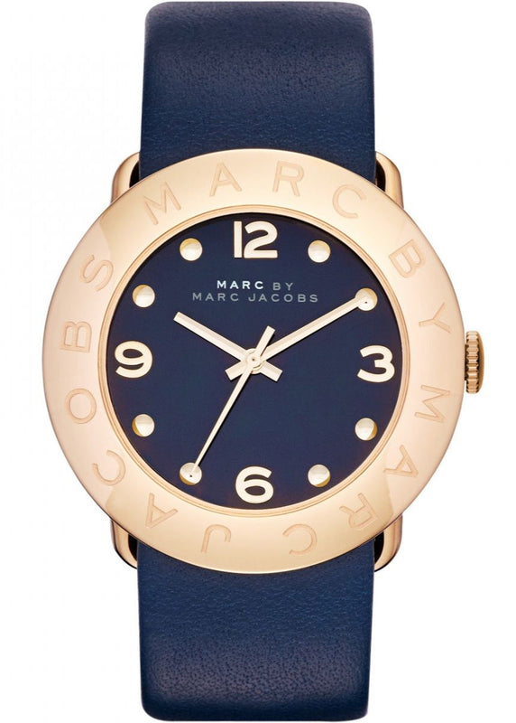 Marc Jacobs Blade Blue Dial Blue Leather Strap Watch for Women - MBM1224
