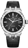 Maurice Lacroix AI6008 Aikon Date Automatic Men’s Watch – Black Dial & Black Leather Strap