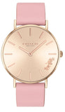 Coach 14503332-C Perry Quartz Women's Watch – Rose Gold Dial & Pink Leather Strap
