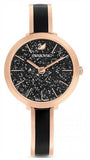 Swarovski 5580530 Crystalline Delight Women's Watch – Black Dial & Two-Tone Stainless Steel Strap