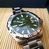 Tag Heuer Aquaracer Green Dial Watch for Men - WAY2015.BA0927