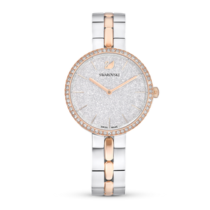 Swarovski Cosmopolitan Crystals Silver Dial Two Tone Steel Strap Watch for Women - 5644081