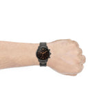 Fossil FS5525 Neutra Chronograph Men’s Watch – Black Dial & Black Steel Strap