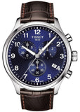 Tissot T116.617.16.047.00 Chrono XL Classic Men's Watch – Blue Dial & Brown Leather Strap