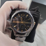 Armani Exchange Hampton AX2121 Men's Chronograph Watch – Black Dial with Black Stainless Steel Strap