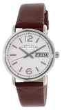 Marc Jacobs MBM8649 Fergus Women's Watch – White Dial & Brown Leather Strap