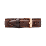 Daniel Wellington Classic Petite York White Dial Brown Leather Strap Watch For Women - DW00100176