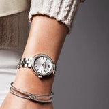Swarovski Daytime Crystal Silver Dial Silver Steel Strap Watch for Women - 5095600
