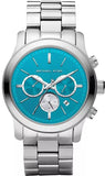 Michael Kors MK5953 Runway Quartz Women's Watch – Blue Dial & Silver Steel Bracelet