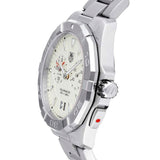 Tag Heuer Aquaracer Chronograph White Dial Silver Steel Strap Watch for Men - WAY111Y.BA0928
