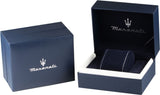 Maserati R8871618014 Epoca Chronograph Men's Watch – Blue Dial & Brown Leather Strap