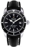 Breitling Superocean Heritage 42mm A1732124 Men's Watch – Black Dial with Black Leather Strap