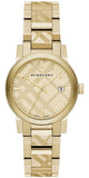 Burberry BU9145 The City Women's Watch – Gold Dial & Gold Steel Bracelet