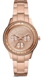 Fossil ES5106 Stella Sport Multifunction Women’s Watch – Rose Gold Dial with Rose Gold Steel Strap