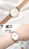 Daniel Wellington DW00100305 Petite Melrose Women's Watch – White Dial with Rose Gold Mesh Strap