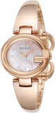 Gucci YA134512 Guccissima Quartz Women's Watch – Mother of Pearl White Dial & Rose Gold Steel Bracelet