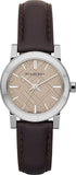 Burberry BU9208 The City Women's Watch – Beige Dial & Brown Leather Strap