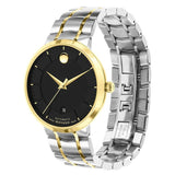 Movado 1881 Automatic Black Dial Two Tone Steel Strap Watch For Men - 0606916