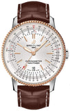Breitling Navitimer 1 Automatic 41 U17326241G1P2 Men's Watch with White Dial & Brown Leather Strap