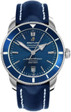 Breitling Superocean Heritage II Calibre B20 42mm AB202016 Men's Watch – Blue Dial with Blue Leather Strap