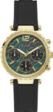 Guess GW0113L1 Solstice Women's Watch – Green Dial & Black Rubber Strap
