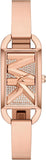 Michael Kors MK4858 Empire Pavé Analog Quartz Women's Watch – Rose Gold Dial & Rose Gold Steel Strap with Crystals