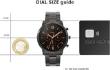 Fossil FS5525 Neutra Chronograph Men’s Watch – Black Dial & Black Steel Strap