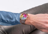 Guess GW0483L3 Confetti Multifunction Women's Watch – Multicolor Dial & Rose Gold Steel Bracelet