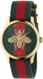 Gucci YA126487 Le Marché des Merveilles Unisex Watch – Green & Red Dial & Green-Red NATO Strap