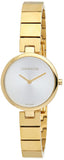 Calvin Klein K8G23546 Authentic Women's Watch – Silver Dial & Gold Stainless Steel Strap