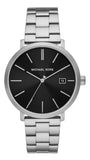 Michael Kors MK9133 Blake Quartz Men's Watch – Black Dial & Silver Steel Strap