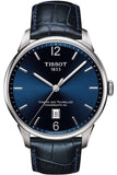 Tissot T099.407.16.047.00 Chemin des Tourelles Powermatic 80 Men’s Watch – Blue Dial & Blue Leather Strap