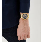 Guess GW0539G2 Edge Chronograph Men’s Watch – Black Dial & Gold Steel Strap