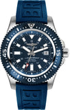 Breitling Superocean 44mm Y1739316/C959 Men's Diver Pro III Watch – Mariner Blue Dial with Blue Rubber Strap