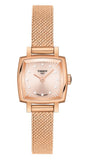 Tissot T058.109.33.456.00 Lovely Square Lady Quartz Women’s Watch – Rose Gold Dial & Rose Gold Mesh Bracelet
