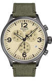 Tissot T116.617.37.267.00 T-Sport Chrono XL Quartz Men's Watch – Beige Dial & Green Nylon Strap