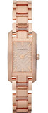 Burberry BU9602 Heritage Women's Watch – Rose Gold Dial & Steel Strap