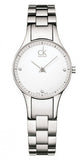 Calvin Klein K4323101 Simplicity Quartz Women's Watch – White Dial & Silver Steel Bracelet