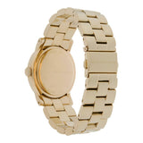 Marc Jacobs Amy Blue Dial Gold Steel Strap Watch for Women - MBM3220