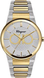 Salvatore Ferragamo SFHP00520 Sapphire Men's Watch – Silver Dial & Two-Tone Steel Strap