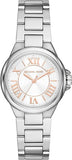 Michael Kors MK7259 Camille Three-Hand Quartz Women's Watch – Silver Dial & Silver Steel Strap