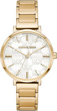 Michael Kors MK4712 Addyson Three-Hand Quartz Women's Watch – White Dial & Gold Steel Strap