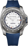 Tommy Hilfiger 1791113 Windsurf Quartz Men's Watch – White Dial & Blue Rubber Strap