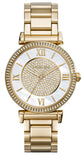 Michael Kors MK3332 Caitlin Quartz Women's Watch – Mother of Pearl Dial & Gold Steel Bracelet