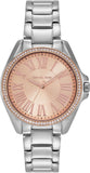 Michael Kors MK4854 Kacie Three-Hand Quartz Women's Watch – Gold Dial & Silver Steel Strap