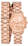 Michael Kors MK7453 Runway Chronograph Quartz Women's Watch – Rose Gold Dial & Rose Gold Steel Strap