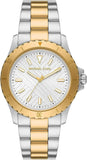 Michael Kors MK9141 Everest Three-Hand Men's Watch – Silver Dial & Two-Tone Steel Bracelet