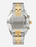Seiko Sport Chronograph Black Dial Two Tone Steel Strap Watch for Men - SSB430P1
