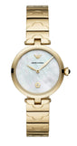Emporio Armani AR11198 Women's Watch – Mother of Pearl Dial & Gold Steel Strap