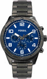 Fossil BQ2798 Brox Multifunction Men’s Watch – Blue Dial & Grey Steel Strap